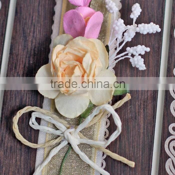 High Quality Fancy Luxury Laser Engrave Wedding Invitation Cards