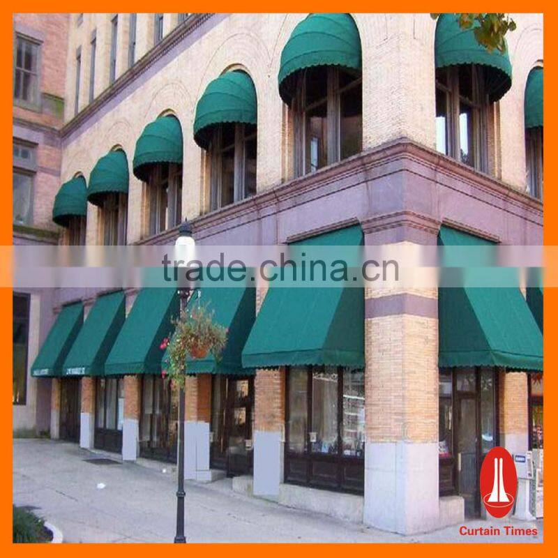 Curtain times Motorized Retractable Awning in Sunshade Fabric