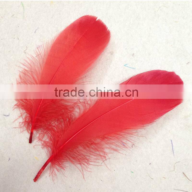 wholesale feather suppliers dyed black Goose feather trim