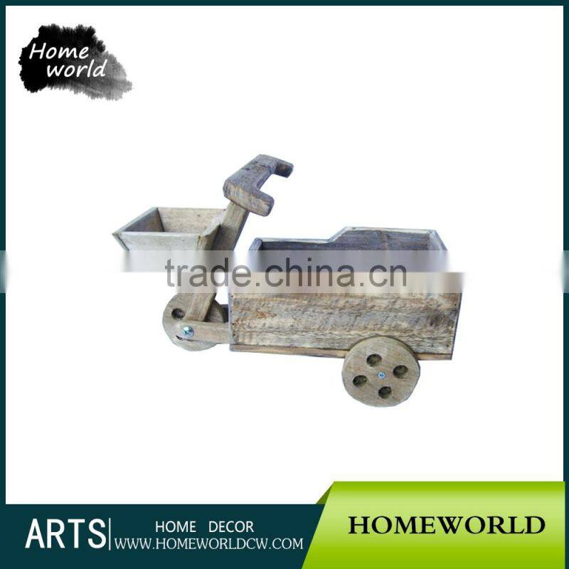 S/3 New Arrival Delicate Terracotta Wood Garden Rectangular Planter Box
