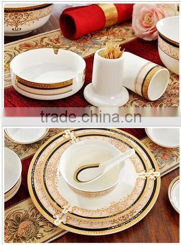 56 pcs gorgeous design and colorful decorative dinner ware plate