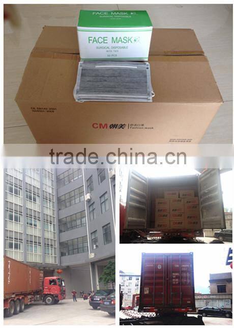 CM China manufacturer disposable non woven 3ply 17.5* 9.5 face mask brand