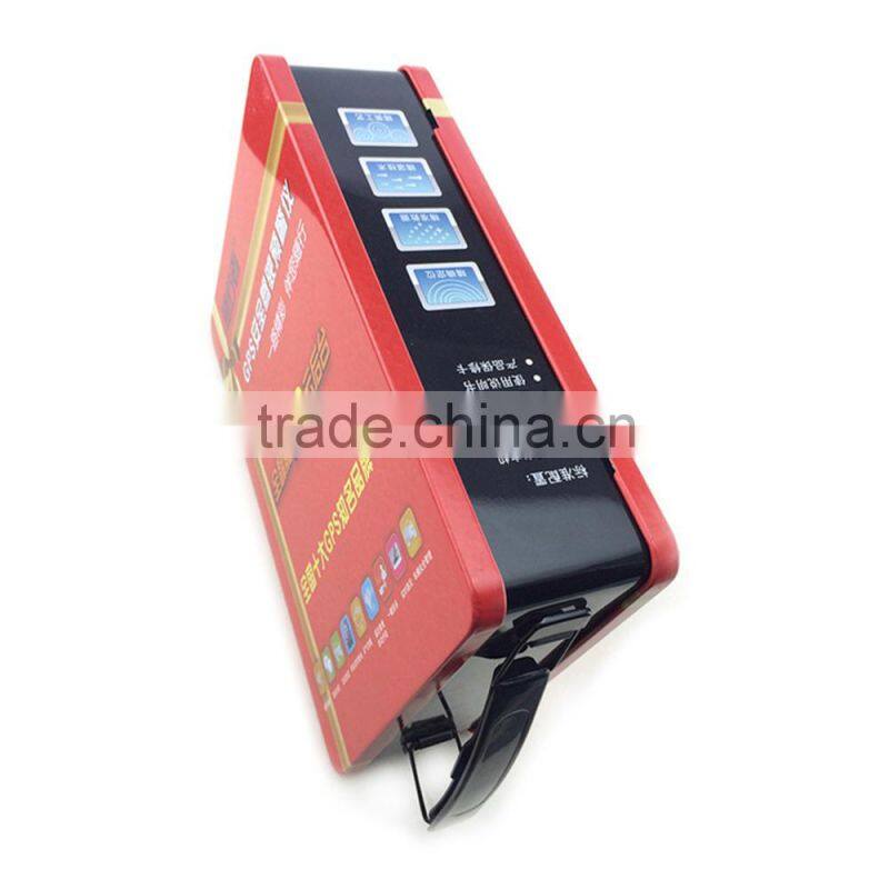 with plastic handle electronic products tin cans