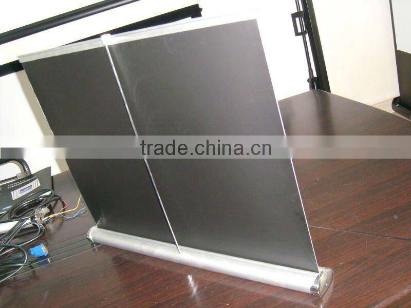 Table top projector screen mini size China factory supply high quality competitive price!!!