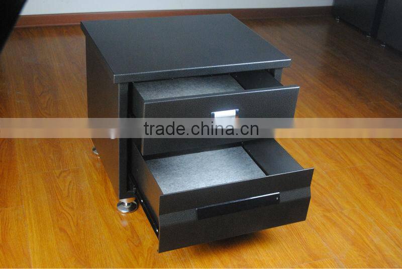 Electronic digital safe cabinet with drawer open by code