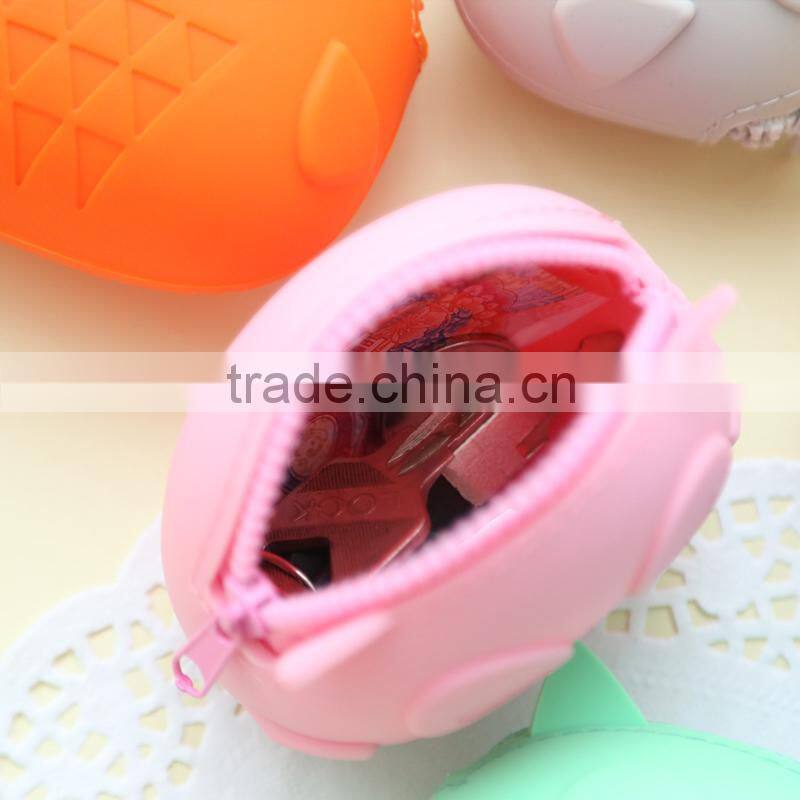 2015 Wholesale silicone rubber purses/funky purses and wallets