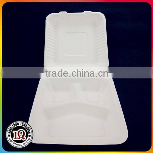 Biodegrandable Eco-friendly Sugarcane Bagasse To Go Box