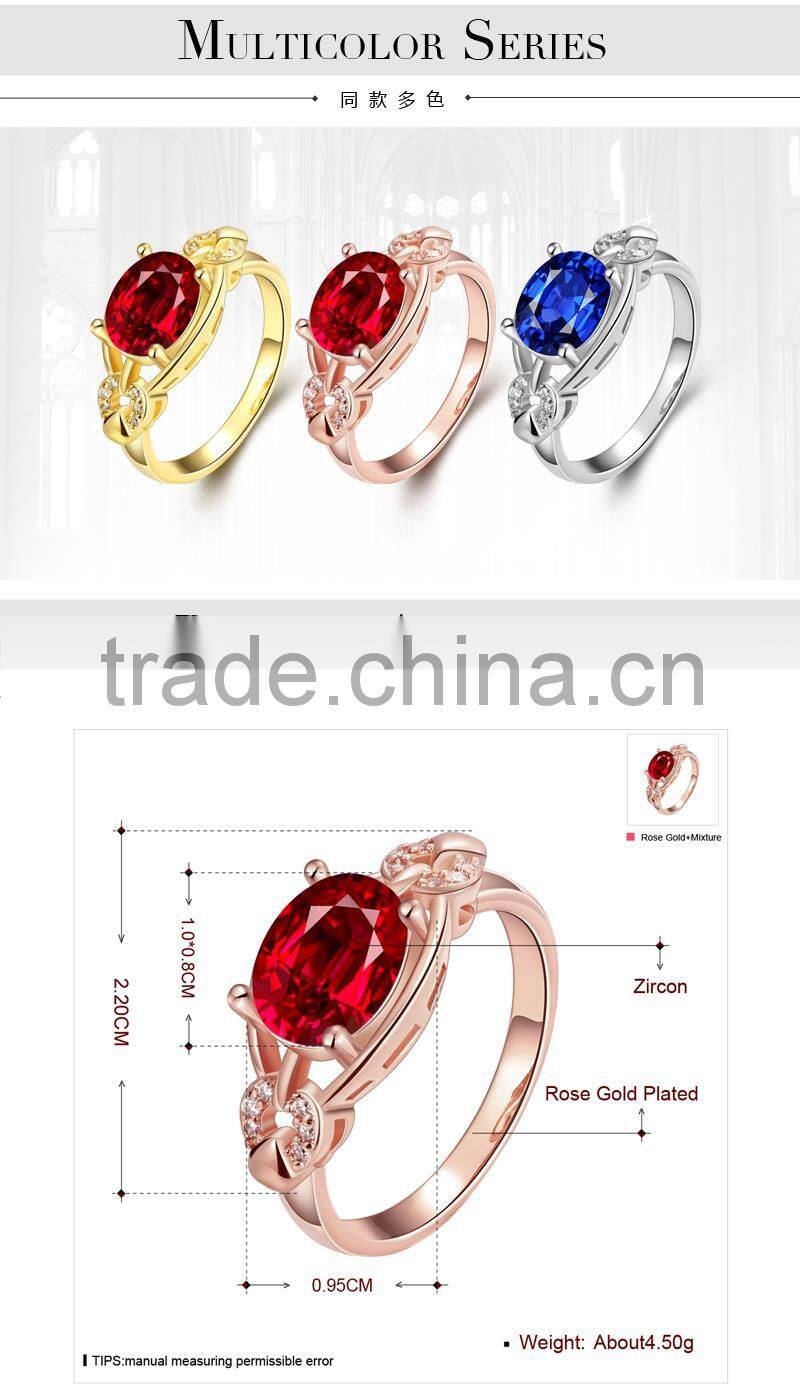 2015 newest Indian big semi-precious red stones moonstone rings