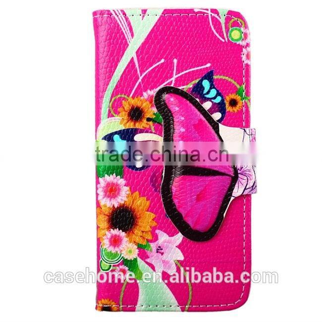 fashion Cute colorful PU leather Flip phone case for Sony Z5 leather case