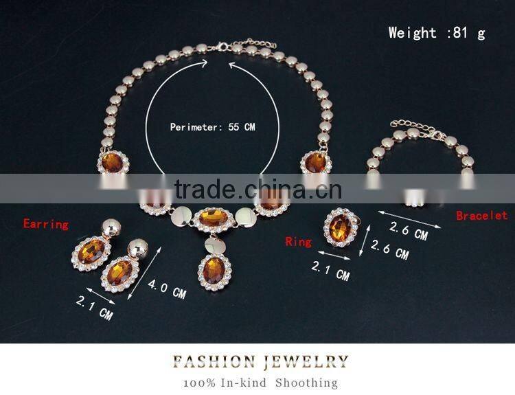 Jewelry Sets For Women Fine Accessories Wedding Bridal Pendant Statement CZ Diamond Necklace Earrings Bracelets Rings Sets