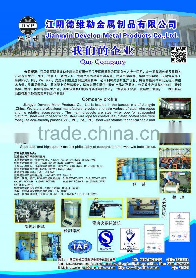 Copper coated steel wire rope