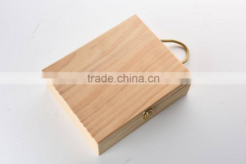 antique new design decorative handmade unfinished small timber crate for plant