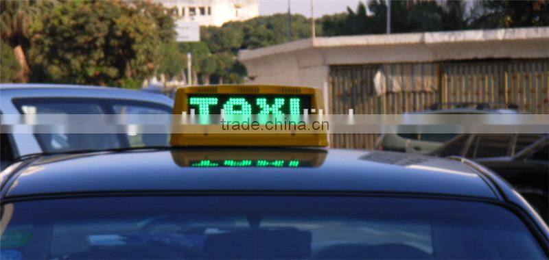 New products on china market wireless WIFI control led taxi roof signs
