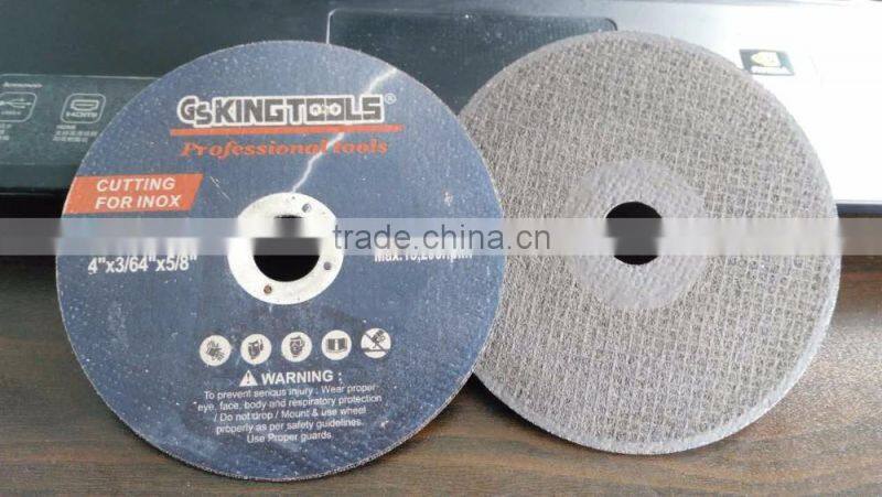 grinding wheel cutting for inox 107mm abrasive gs king tools