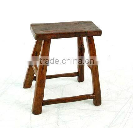 Chinese antique nature wooden dining stool