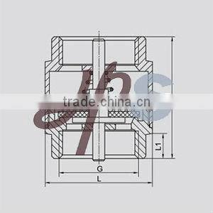 Brass Non Return Vertical Spring Check Valve with brass core