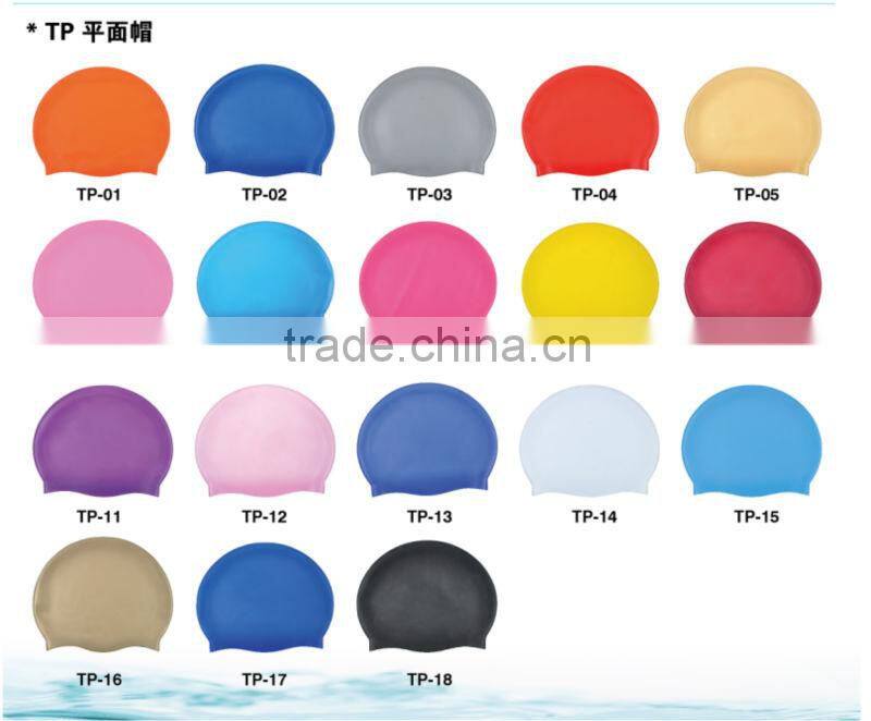 Super flexible silicone swimming cap,adult swimming cap of TP-08