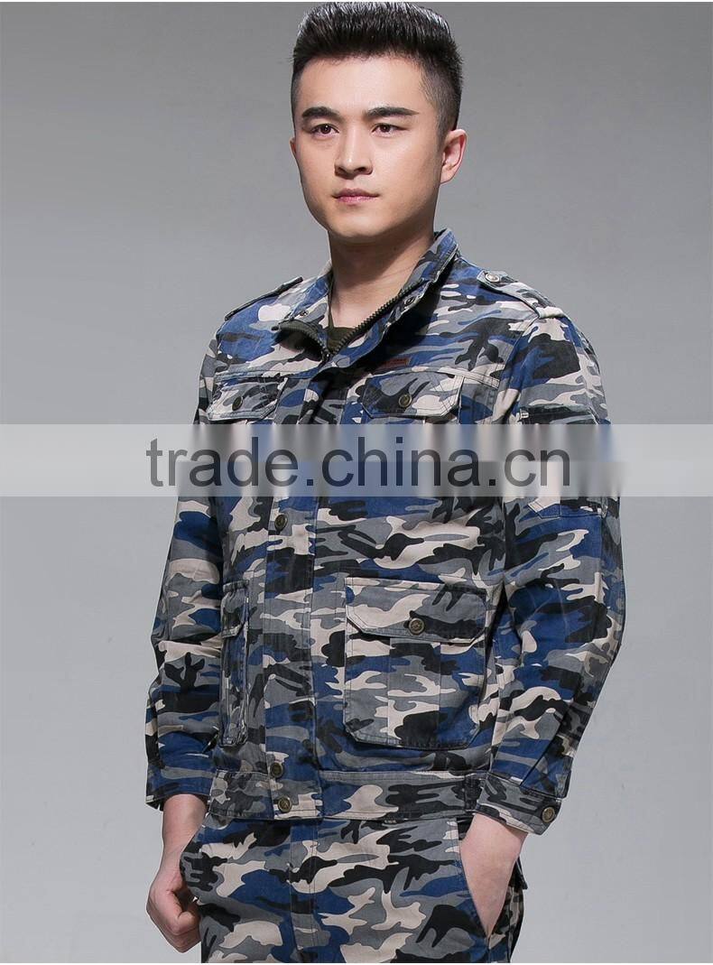 Military color workwear security guard uniform for sale