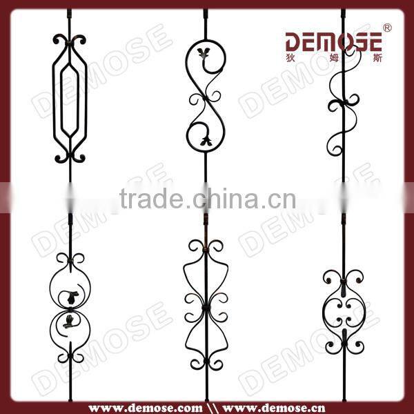 antique wrought iron balustrade for step