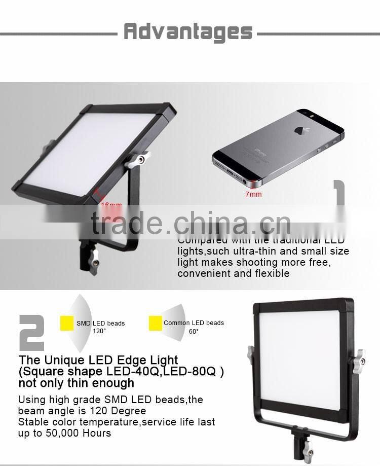 Factory Supply Flim shooting equipment 160pcs Led soft panel light photography studio camera led light
