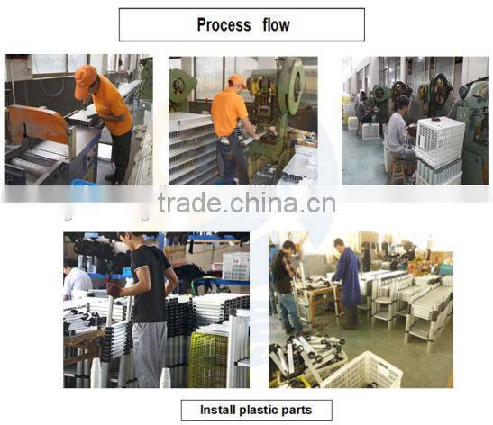 Easy to carry adjustable extension ladder,adjustable folding ladder, adjustable fiberglass ladder, AY-ZJ1020 with EN131