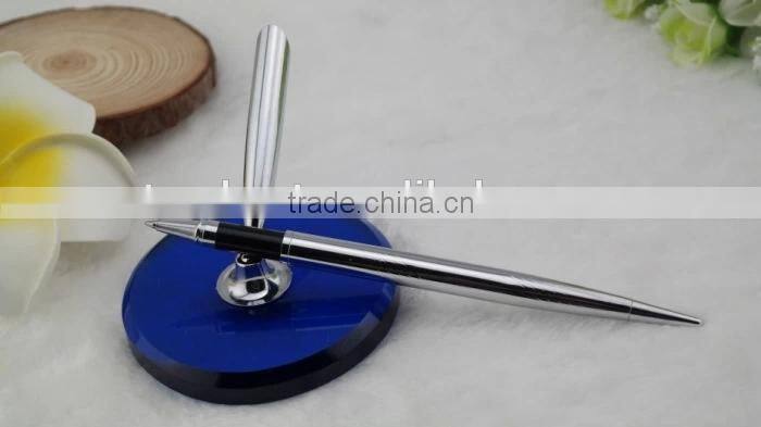 gold desk pen , gold stand pen , gold table pen
