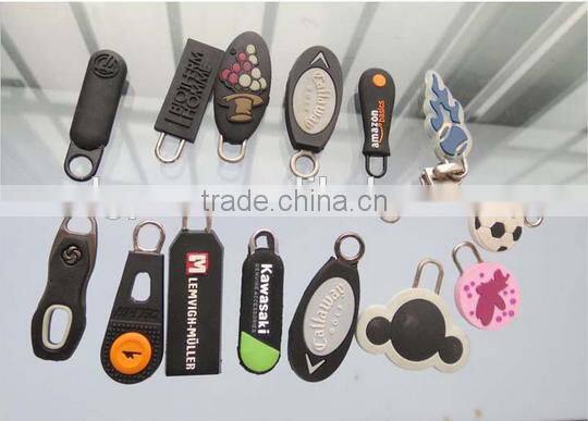 Fashion Style Clothing Bag Accessories colorful pvc Zipper Puller