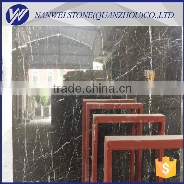 shuitou square Cuckoo red marble wall tile and black and red stone flooring marble black fringe color