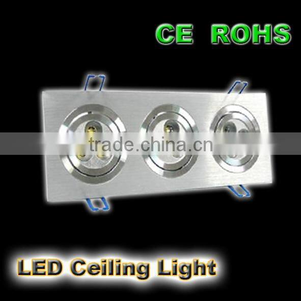 round white 15/30/45/60 degree beam angle 1*1w led ceiling light