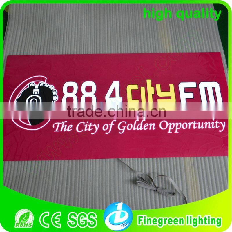 fm vedio customised el poster logo,100*50cm new making el technology high brightness