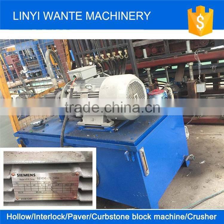 WANTE MACHINERY WANTE BRAND QT6-15B automatic hydraulic concrete curbstone block making machinery