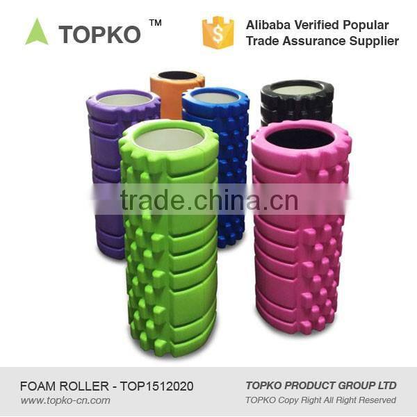 Wholesale Yoga & Pilates Type High Density Grid Foam Roller hard grid 33*14 custom eva foam roller