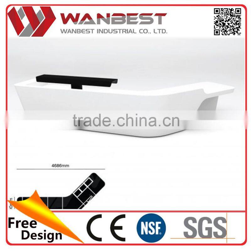 School Standard Size Reception Desk Showroom Counter Designs