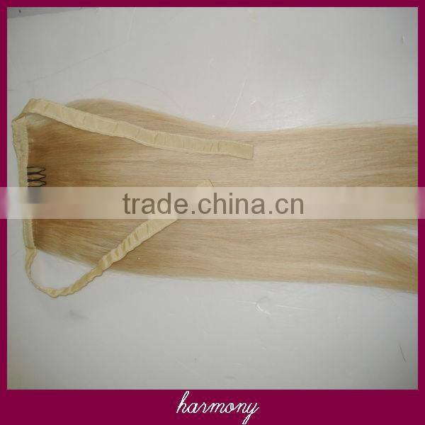 Hot Sale remy clip in pony tail with 22" in 100G, more color on stock