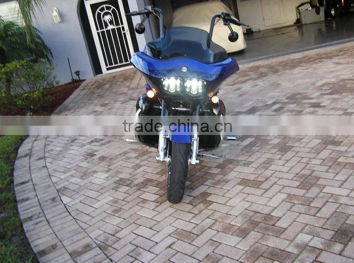 Harley accessory - LED Dual road glide motorcycle headlight 45w*2, harley Motorcycle parts 12v DOT approved