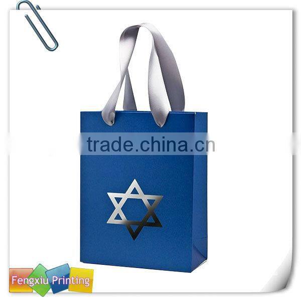 High Class Paper Gift Bags with Silver Stampping