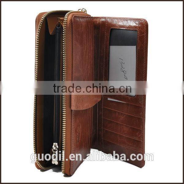 Long Style Genuine Leather Wallet For Women And Men