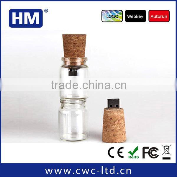 pen drive bottle with genuine capacity 2GB4GB8GB16GB choice on time delivery glass bottle shape