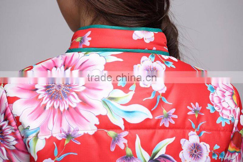 stand collar women ultra light down jacket for winter