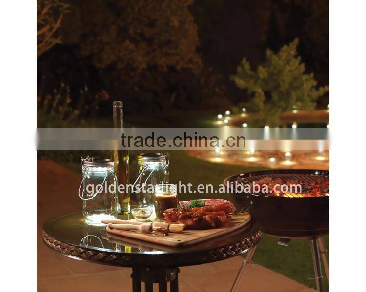 High Grade Mason 4 Led Mgnetic Handle Solar Glass Sun Jar