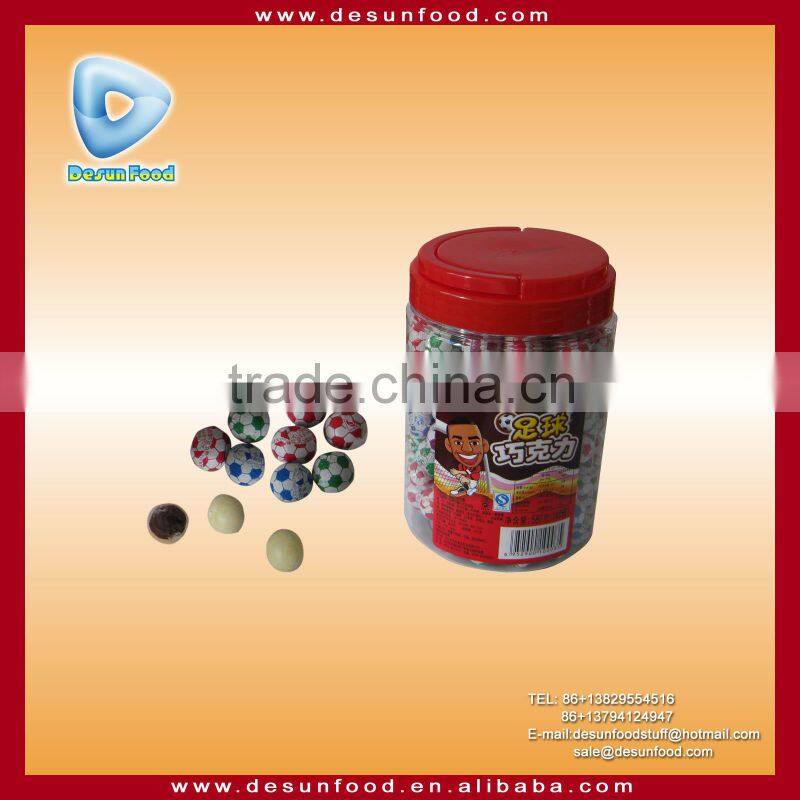 Football shape chocolate ball candy
