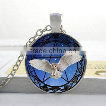 Om necklac,Tibetan Buddhism necklace DIY glass dome jewelry Photo glass dome jewelry