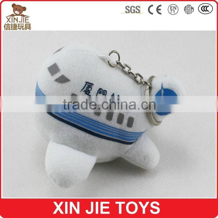 customize plush plane keychain best selling soft plane keychain toy