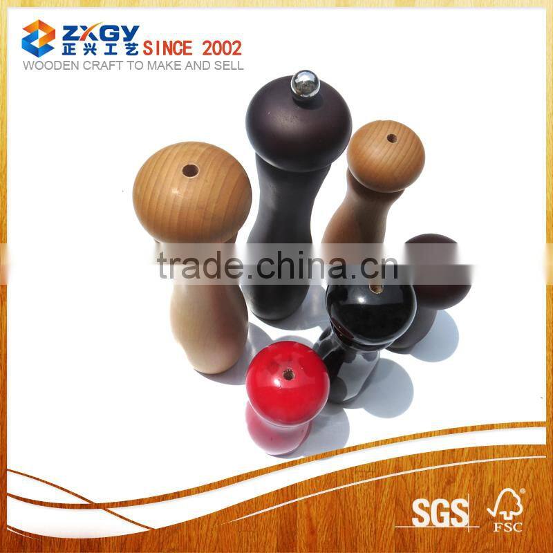 Small Wooden Pepper Mill of Different Sizes from Factory Supply