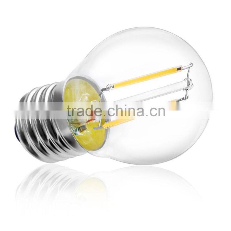 LED filament bulb light e27 2w led filament lamp