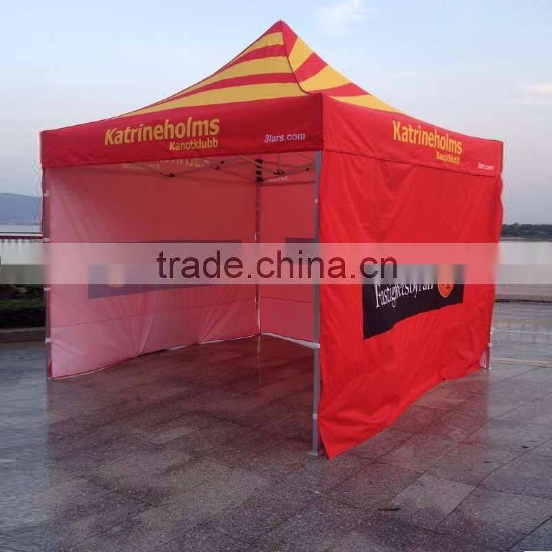 10x10 portable pop up canopy tent advertising use printed custom logo promotional gazebo tent with sides
