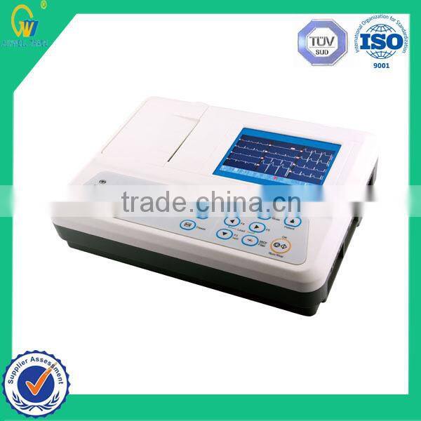 light-weight Patient monitor 12 Channels 12 Leads ECG/EKG machine