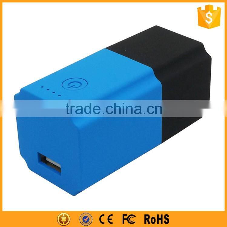 2800mAh AC Adapter Power Bank 2 IN 1 Portable Power Bank with AC Plug