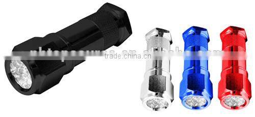 TE062 2015 High Quality emergency nut shape Aluminum 9LED promotion torch