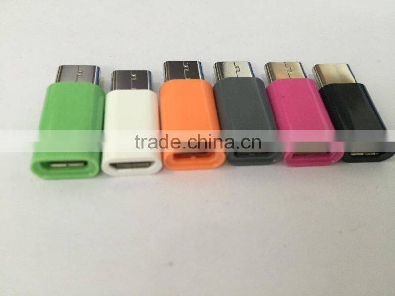 Colorful USB 3.1 Type C Male to Micro USB 5P Female Data charging Adapter